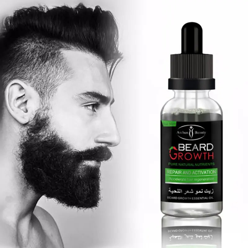 Óleo de Barba Crescimento Orgânico Natural